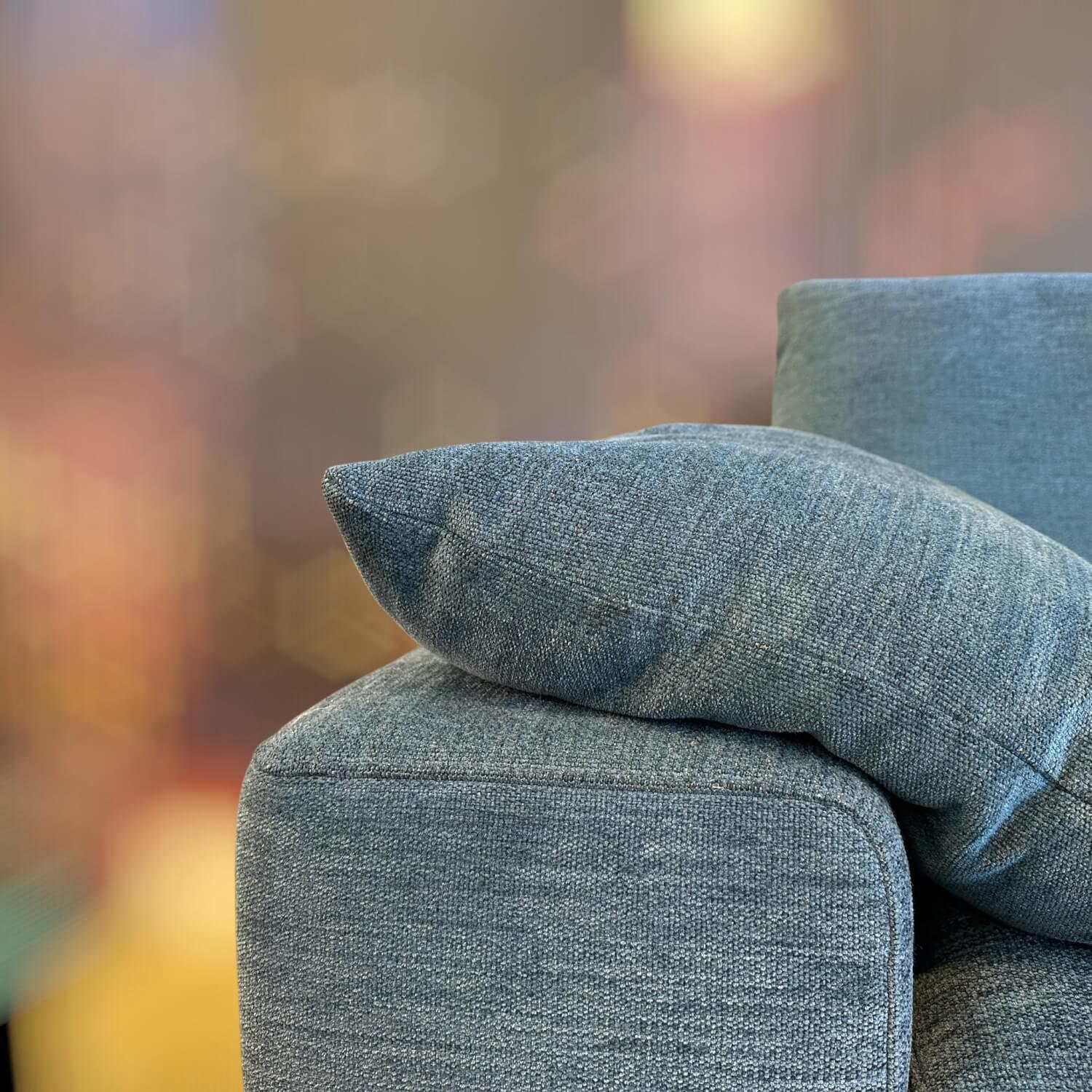 Bielefelder Werkstätten - Sofa Spirit Stoff Sienna BW1717-151 Grau Blau Gestell Metall Schwarz - 9