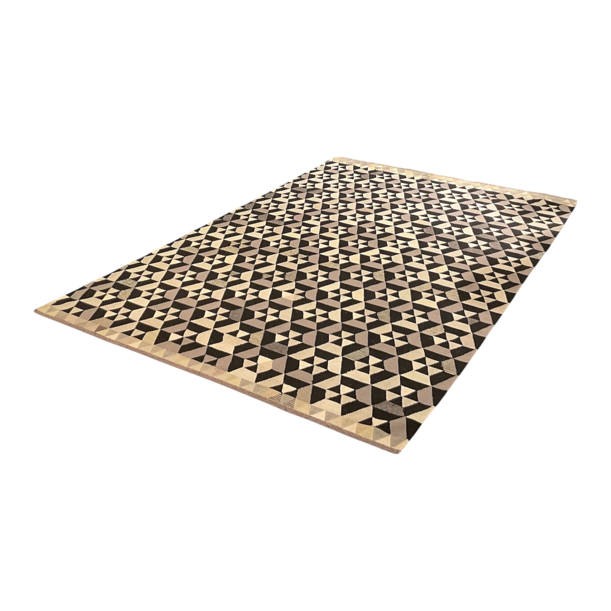 Ligne Roset - Teppich Hex Hex Black Schwarz Beige Braun - 6