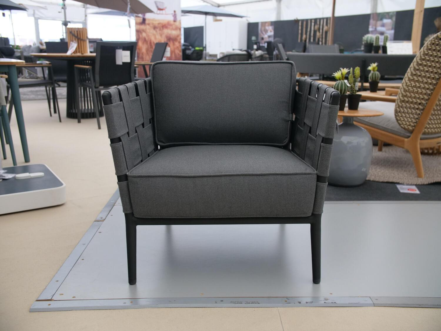 Loungesessel Conic Stoff Air Touch Grau