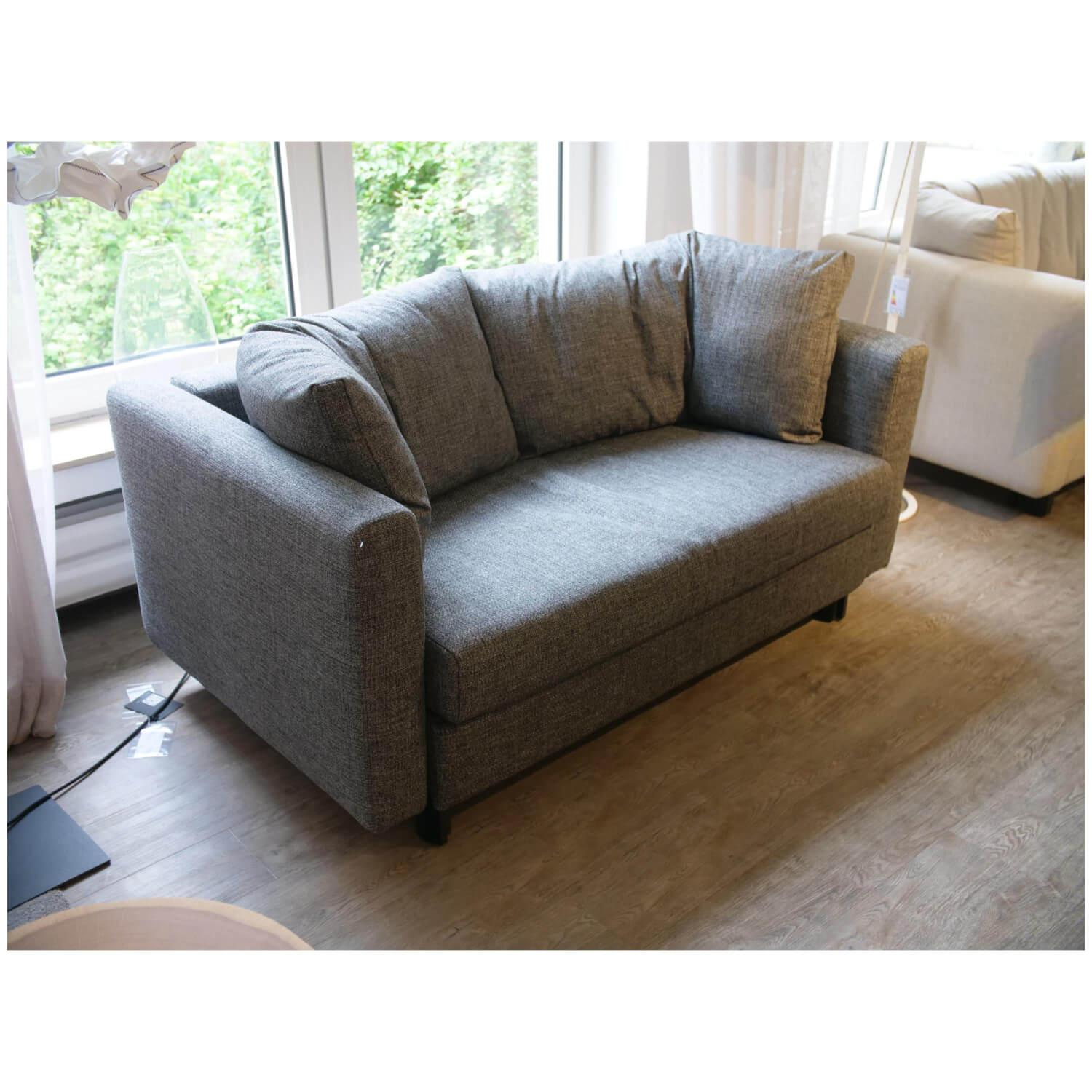 Franz Fertig - Schlafsofa Malou Stoff E5127 Grau Mit Winkelbodenkissen - 7