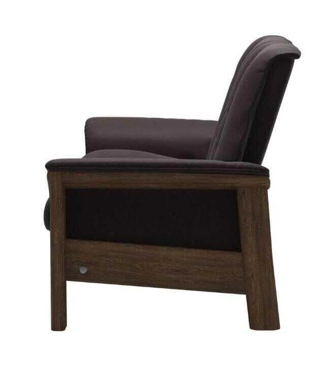 Stressless - Sofa Buckingham (L) Zweisitzer Niedrige Rückenlehne Leder Paloma Braun Gestell Teak - 3