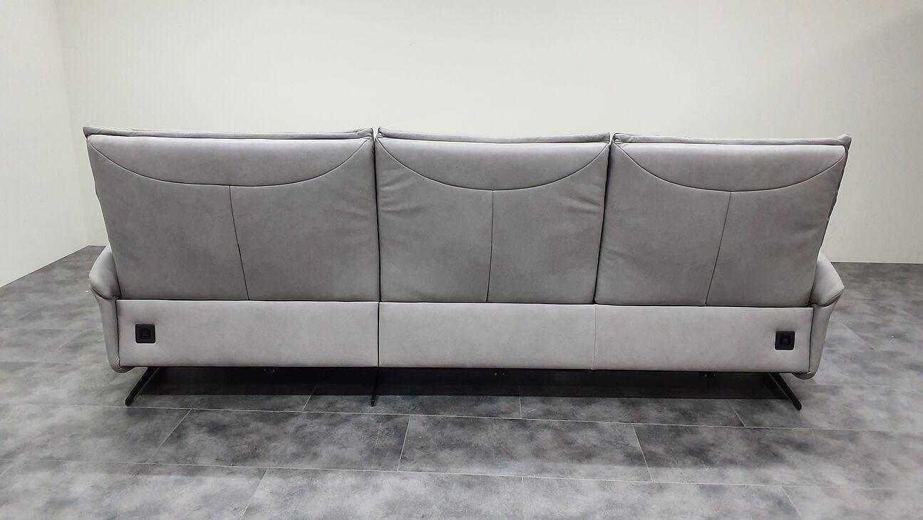 himolla - Ecksofa 4051 Leder Eleganza Koala Grau Füße Metallkufen Anthrazit Mit Verstellfunktionen - 5
