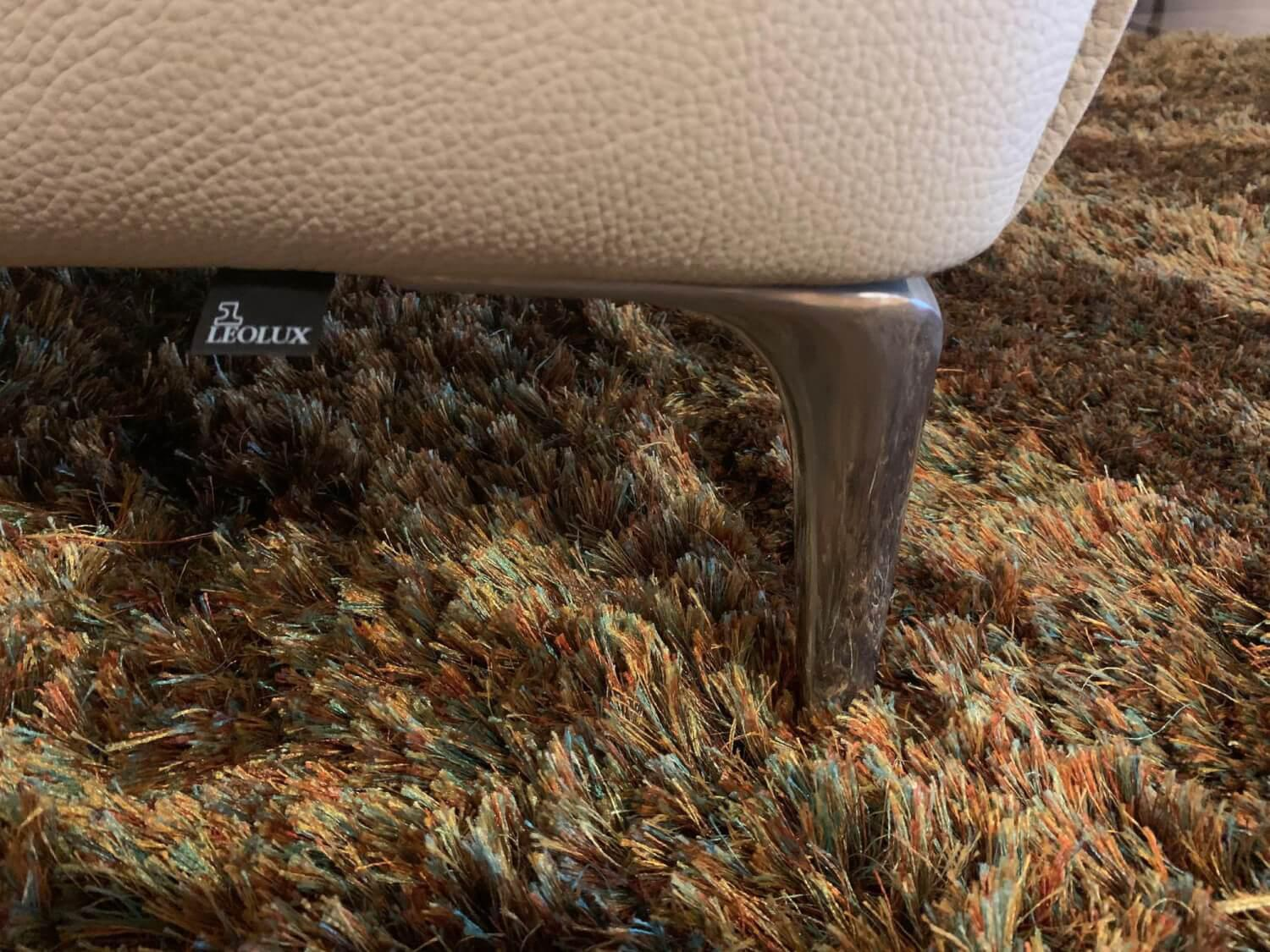 Leolux - Garnitur Mayon Leder Senso 4400 Off White 1 Sofa 2 Sessel - 5