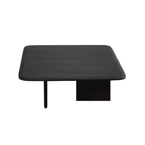 Poliform - Couchtisch Mush Massivholz Ulme Schwarz - 1