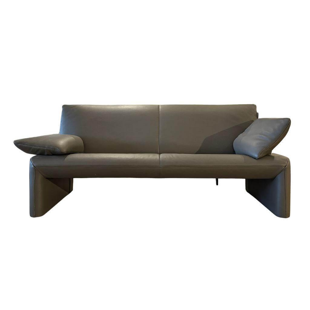 Jori - Sofa 3-Sitzer Linea JR-8700 Leder Lipano Dolphin Grau Braun - 1