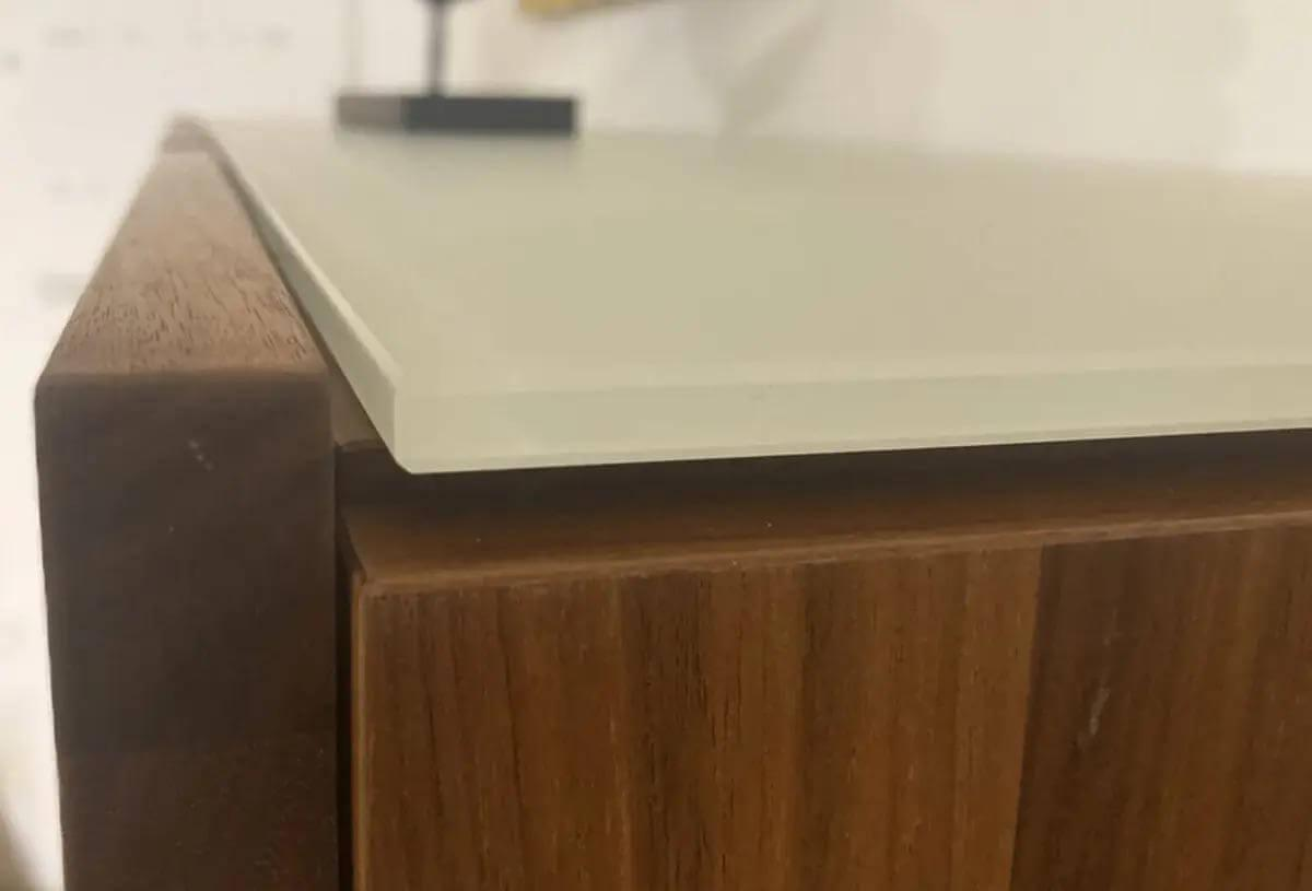 Voglauer - Highboard M4511 Wildnuss Massiv Geölt Absetzung Colorgals Optiwhite Weiß - 2