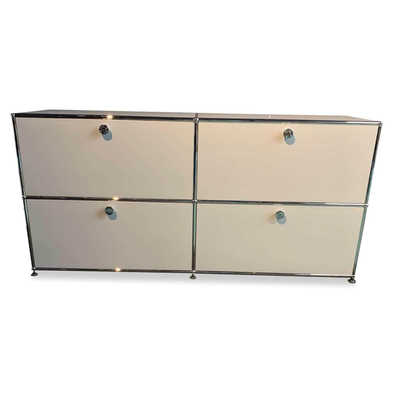 USM Haller - Sideboard Lichtgrau mit Ausziehtüren - 1
