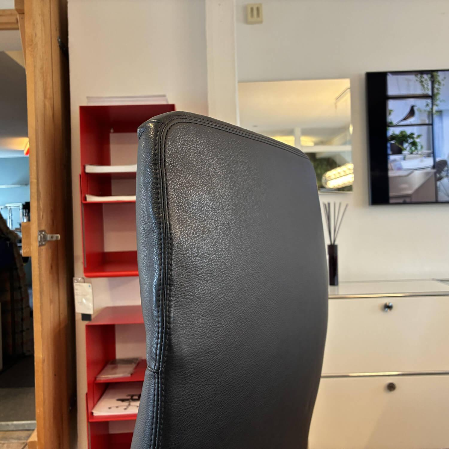 Walter Knoll - Drehstuhl Leadchair Management Soft 2055 Leder Congress 251 Schwarz Gestell Metall Schwarz Matt - 3
