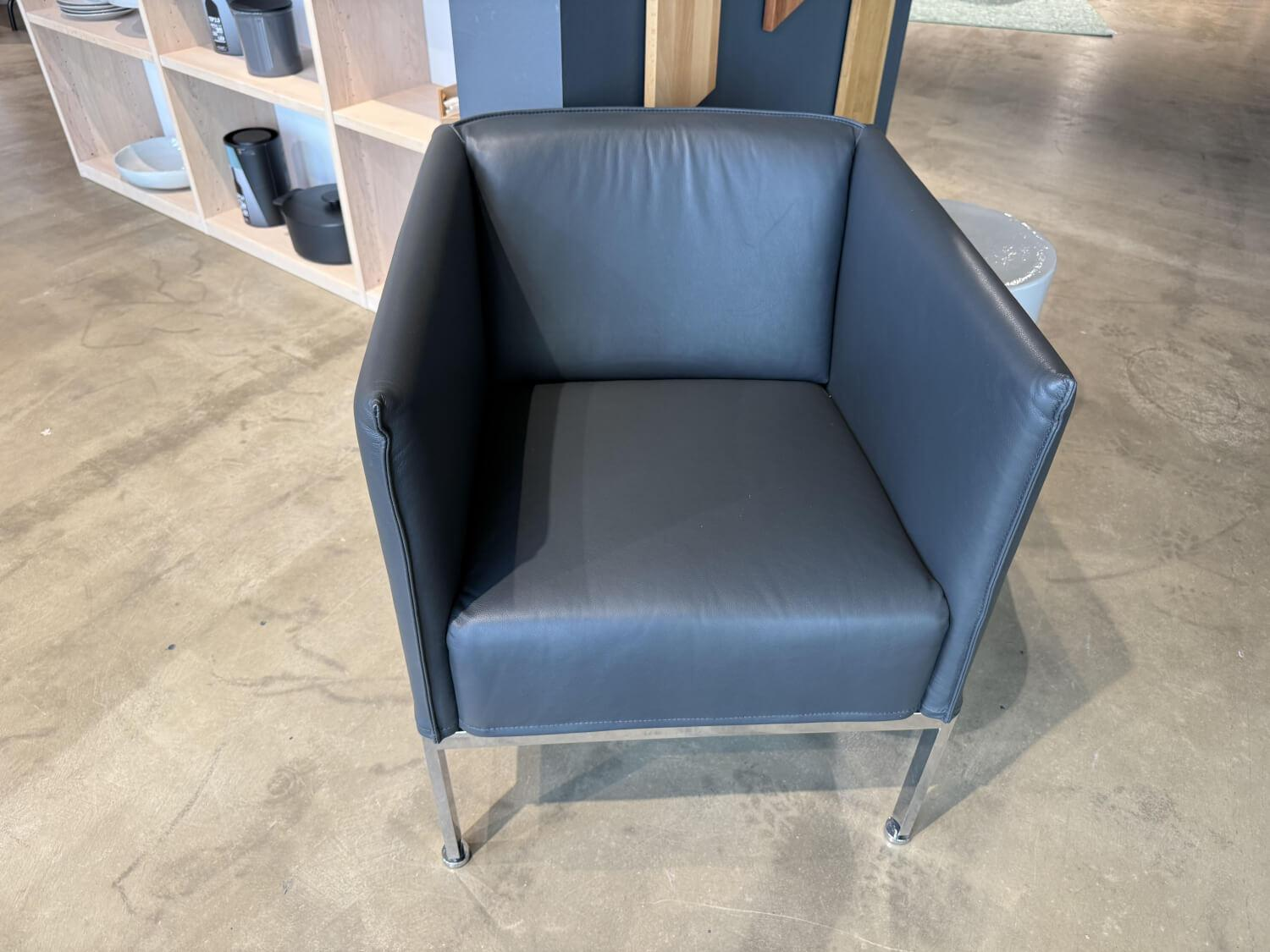 Brühl - Sessel Randolph Leder La Plume 5663 0099 Anthrazit - 3