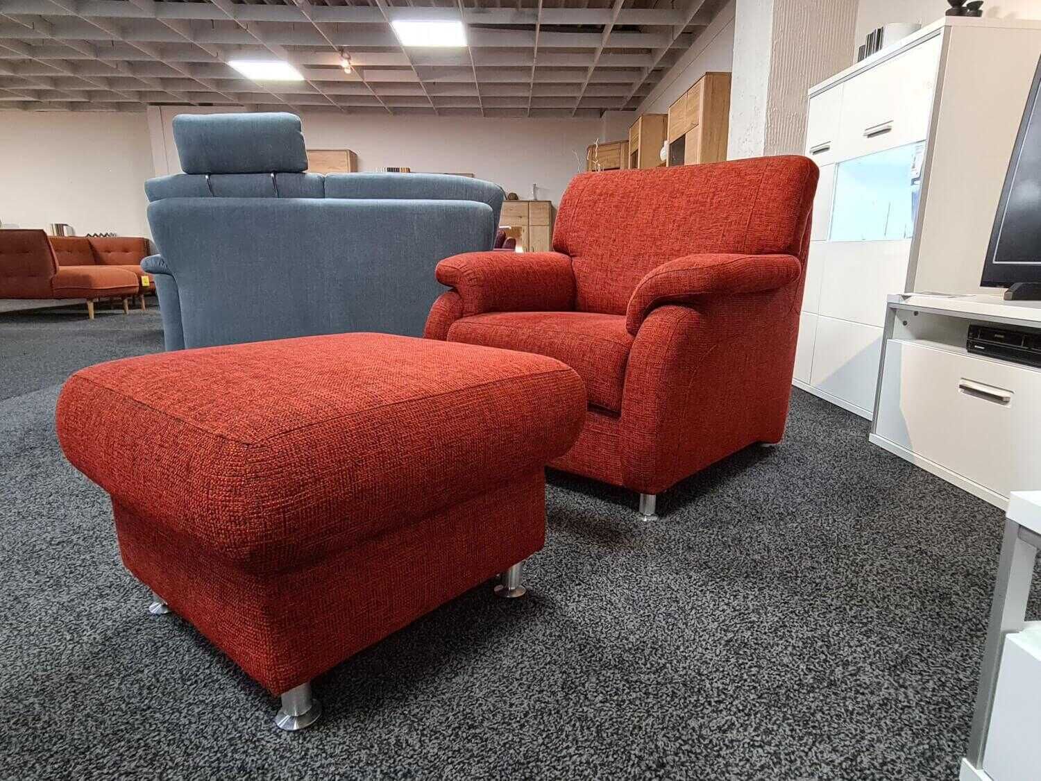 zehdenick-garnitur-toulouse-ks-4975-stoff-lara-bordeaux-sofa-sessel-hocker-8d4f98195090 Zehdenick - Set Toulouse KS 4975 Fabric Lara Bordeaux Sofa Armchair Stool - 2