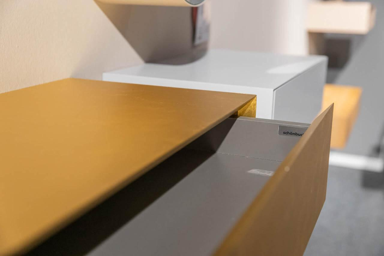 Schönbuch - Schubkastenkonsole Epoca Metalloberfläche Vergoldet - 6