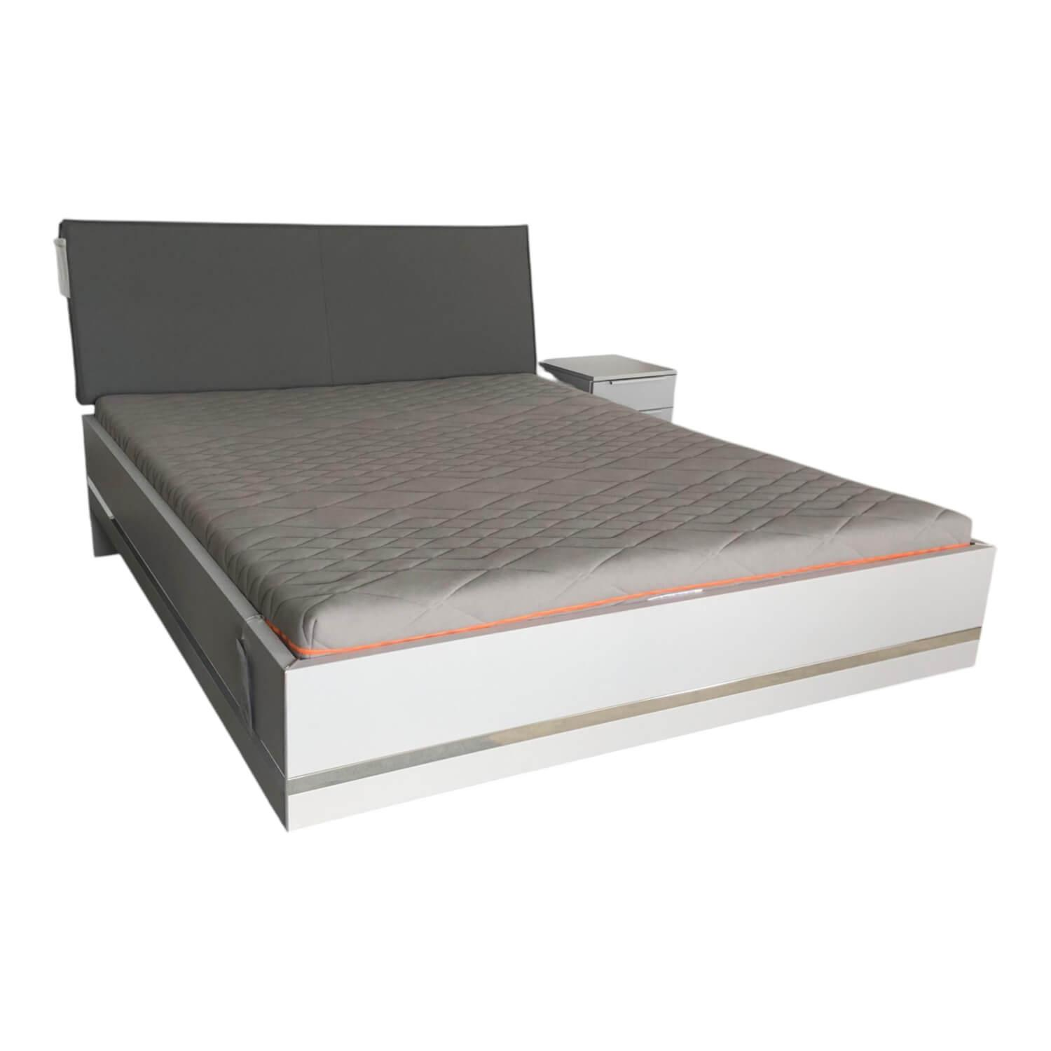 Nolte - Bettanlage Concept Me 500  S9 Seidengrau ohne Lattenrost ohne Matratze mit Nachttisch Alegro - 1