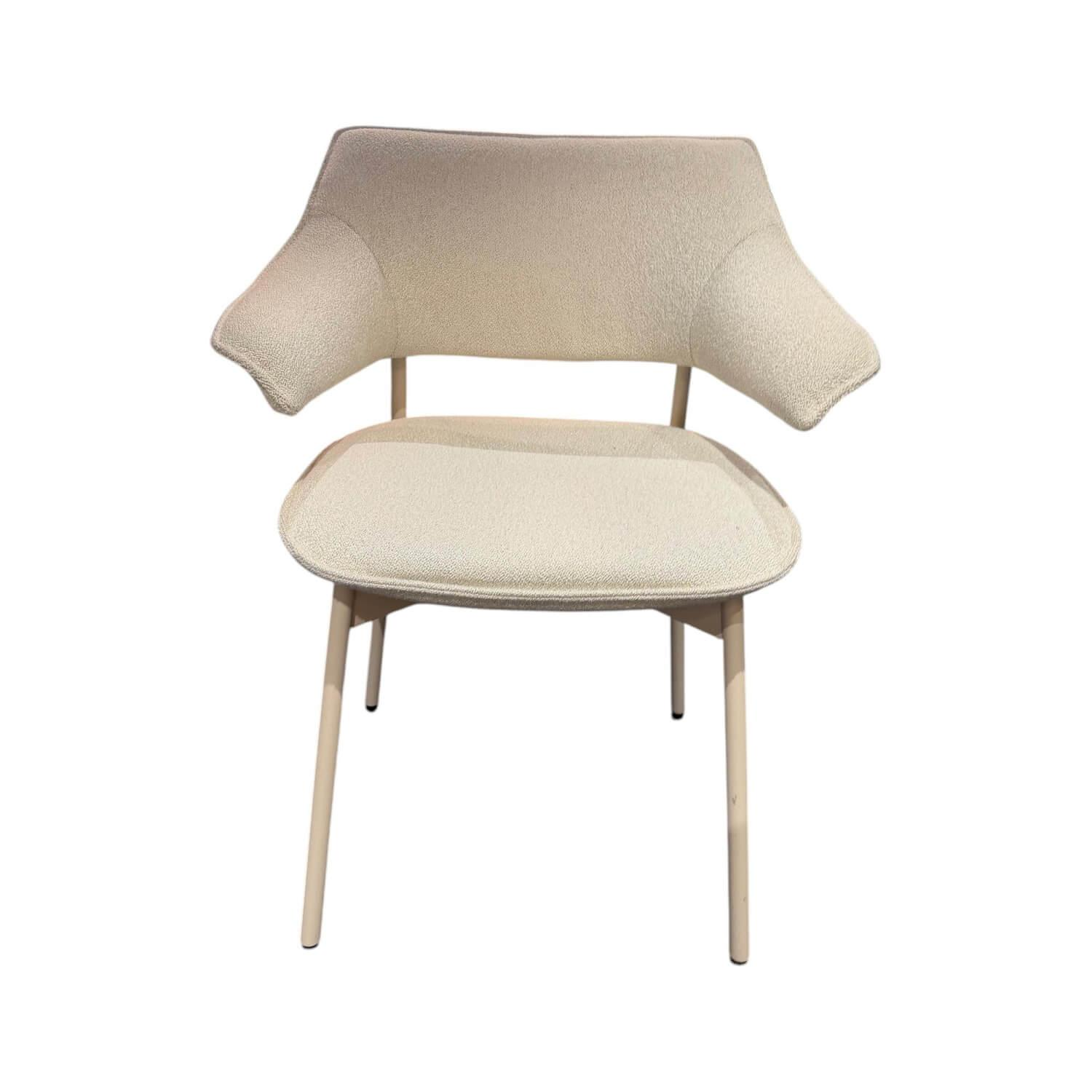 himolla - Armlehnstuhl Dining 1471 Stoff 20 Q2 Loop Basic Beige Gestell Metall Beige Pulverbeschichtet - 1