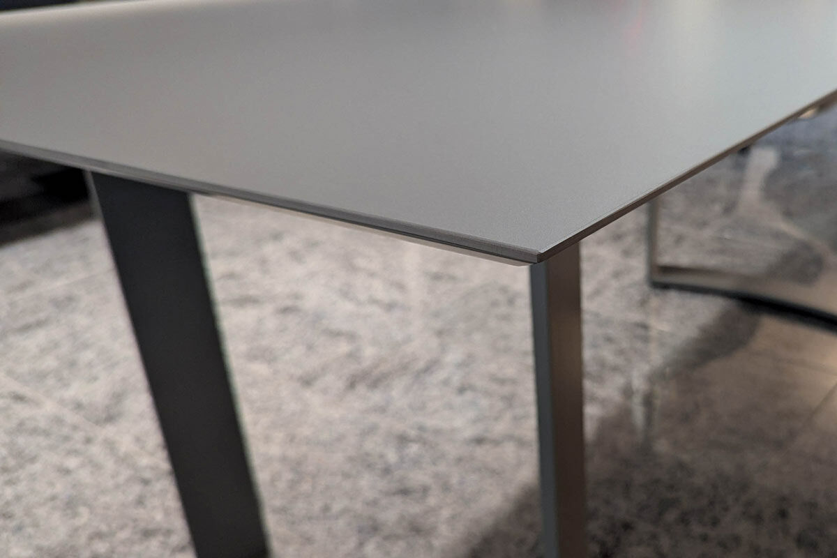 Bacher - Esstisch Mirado Ausziehbar Tischplatte Fenix NTM Taupe Gestell Lack Matt Taupe - 4