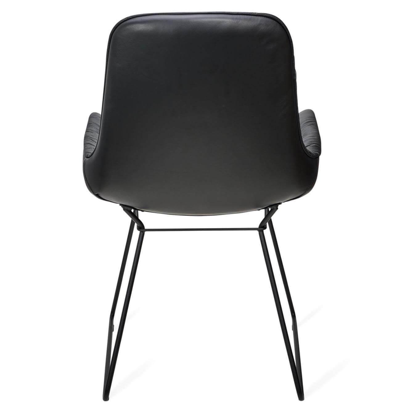 Freifrau - Stuhl Leya Armchair Low Leder Sahara (verschiedene Lederfarben möglich) - 3
