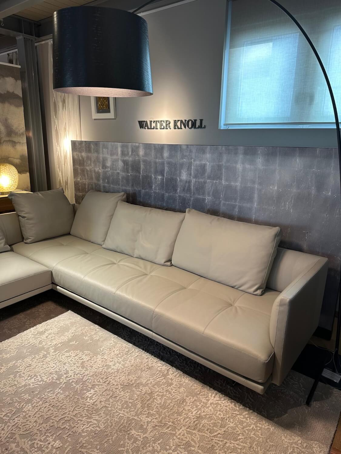 Walter Knoll - Prime Time Leder Rodeo Soft 1416 Quartz Creme Grau Kufen Aluminium Chrom - 2