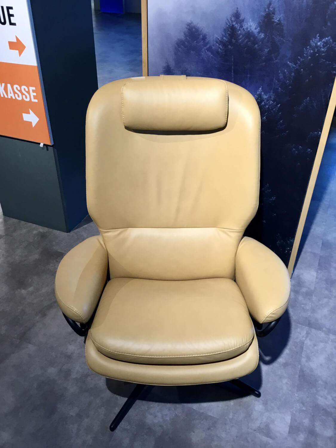 Stressless - Relaxsessel Rome Leder Cori 091 079 Grey Braun Gestell Cross Aluminium Mattschwarz Inklusive Hocker - 4