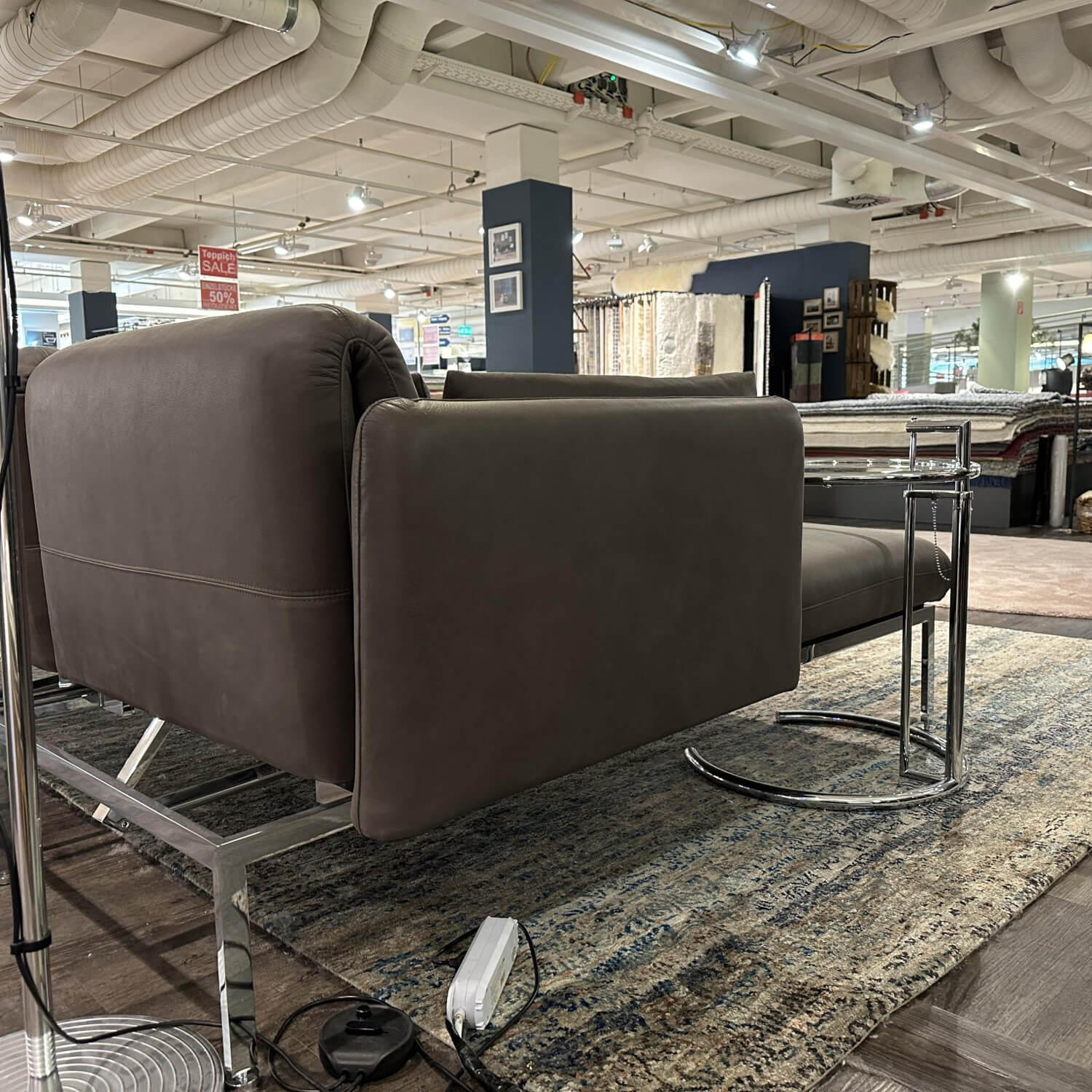 Brühl - Ecksofa Roro 3 Leder Anilin Taron Braun Inklusive Drehsitze und Kissen Ohne Couchtisch - 3