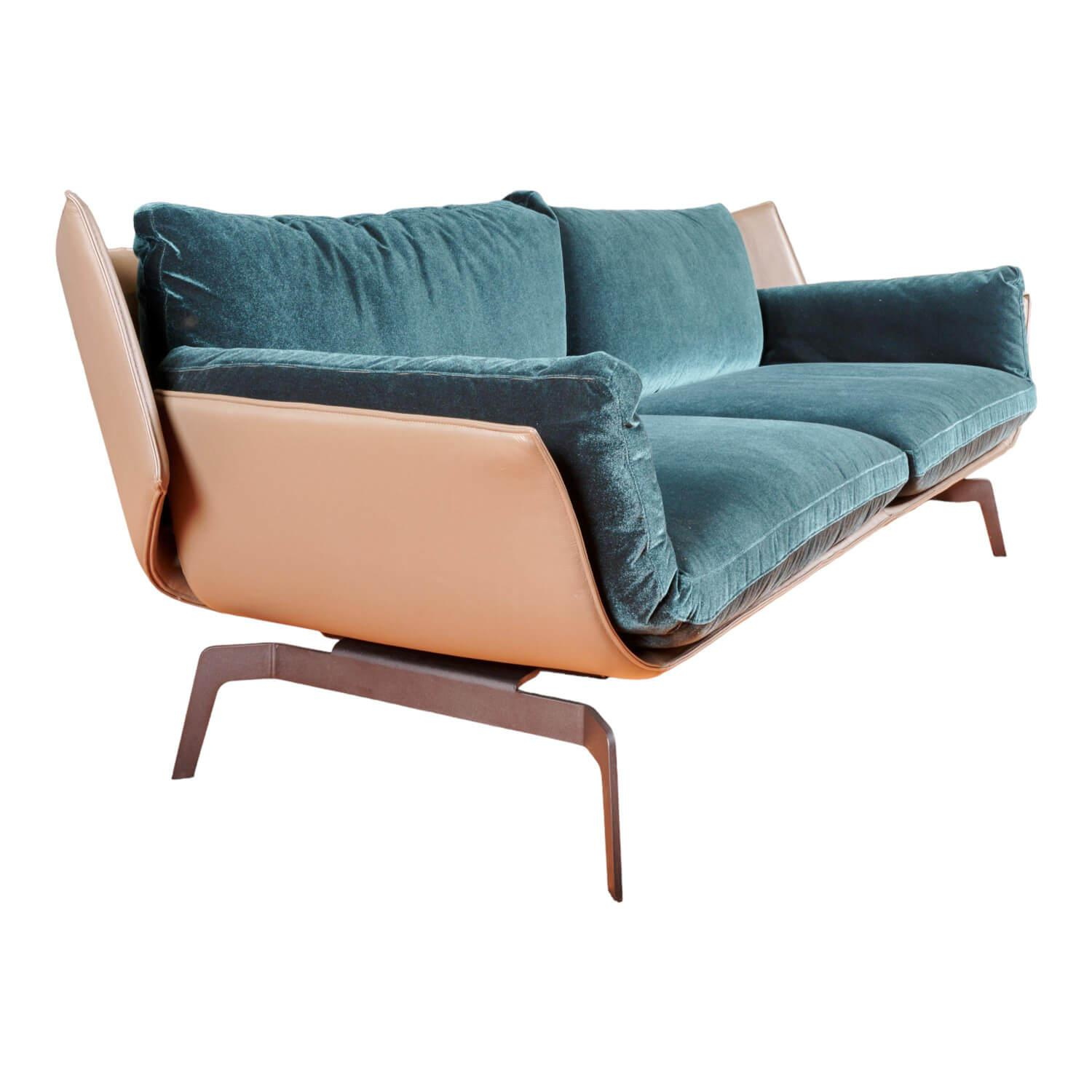 IP Design - Sofa Loft 2/92,5 Stoff Emilia Leder Space - 1