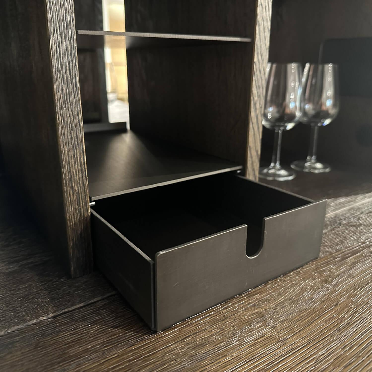 Janua - Regalsystem BC 06 RooM68 Eiche Geräuchert Anthrazit Geölt Und Aluminium Bronze Eloxiert - 2