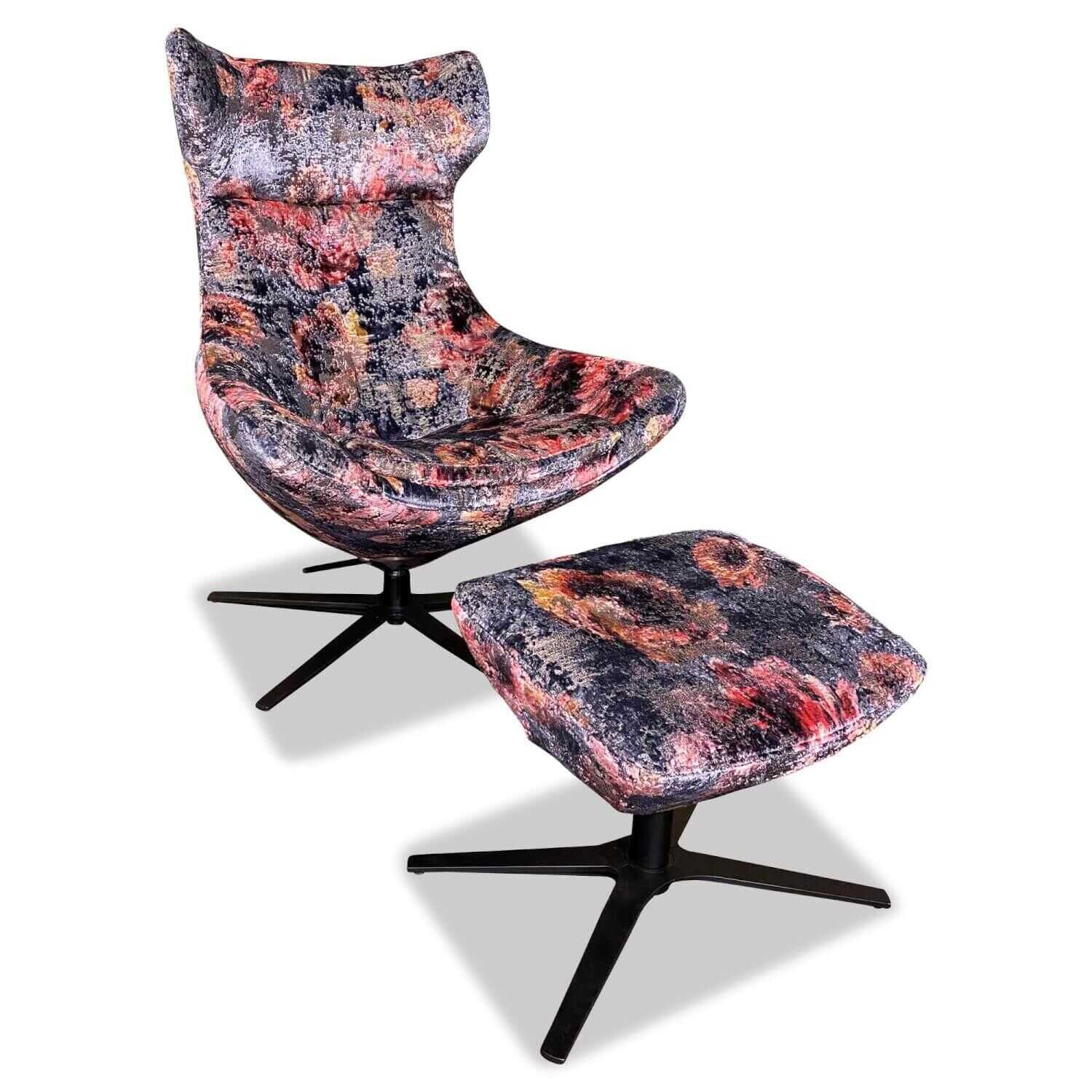 hukla-sessel-hu-cp18060-stoff-mayra-bunt-gemustert-mit-hocker-e08a24f8e8f7 Hukla - Sessel HU-CP18060 Stoff Mayra Bunt Gemustert mit Hocker - 1