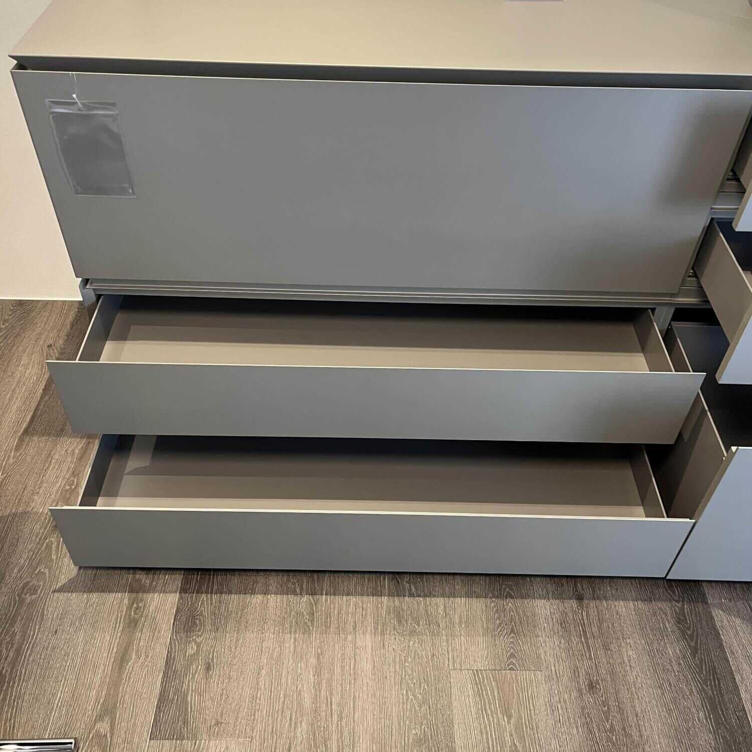 Interlübke - Sideboard just Cube Bold Lack Silbergrau Metallic M11 - 8