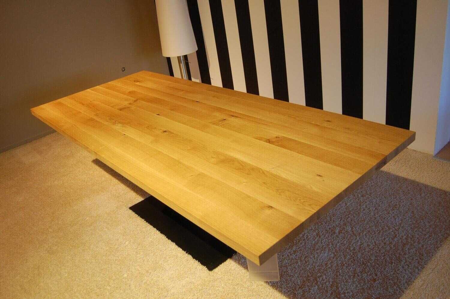 Draenert - Esstisch Victor Wildeiche Natur Geölt Gestell Schwarz - 6