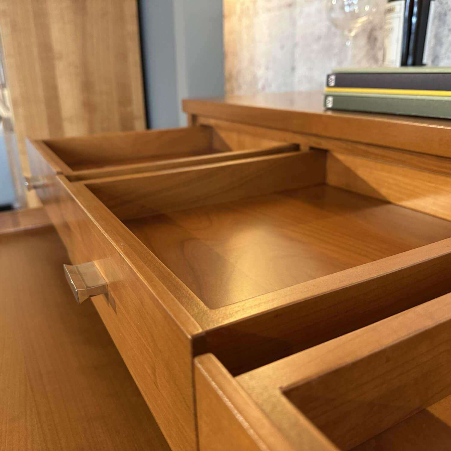 Form Exclusiv - Sekretärtisch Bordeaux 170598 Euro Kirsche Zeder Samtreflex Beschläge Poliert Und Vernickelt Ausziehbar - 3