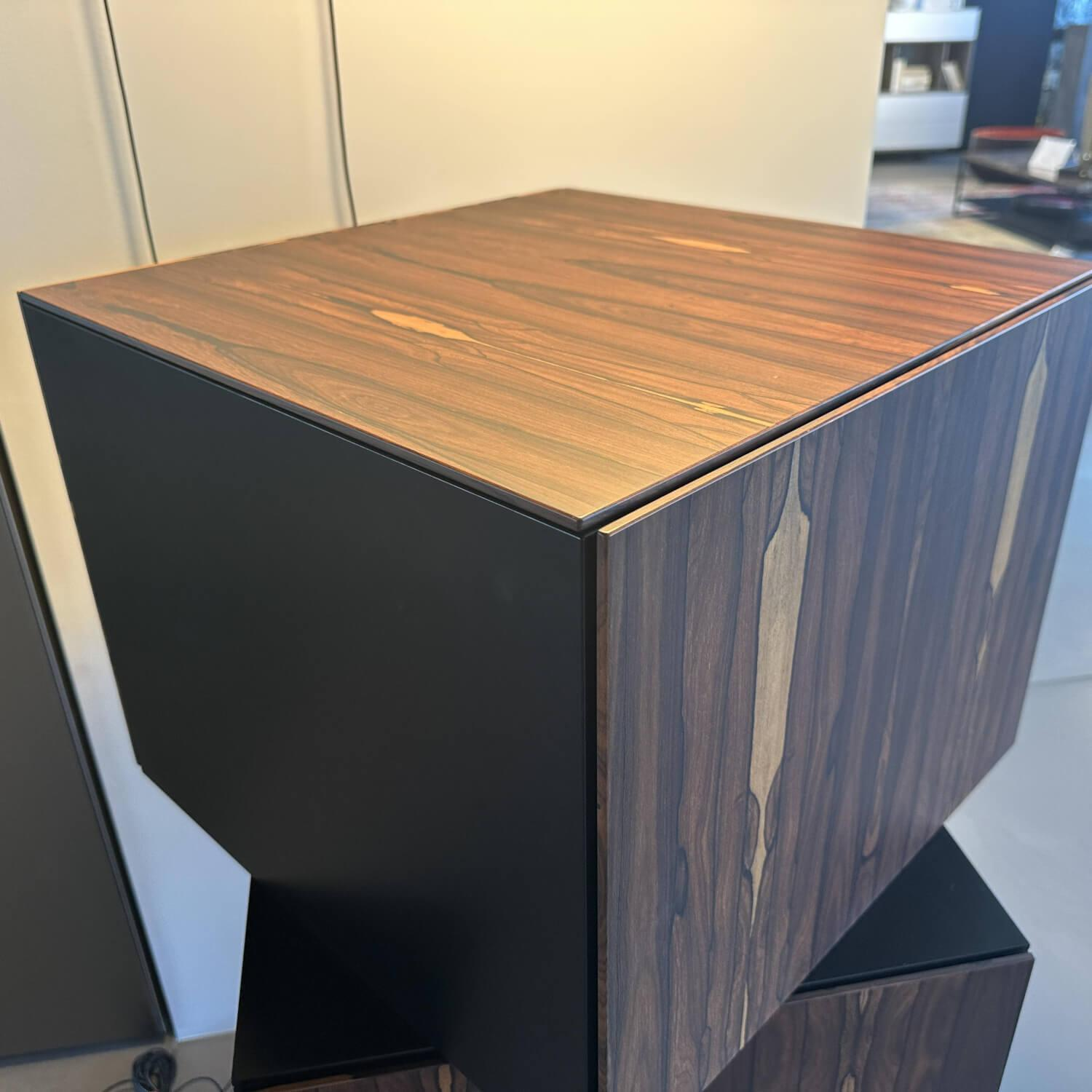 Kettnaker - Kommode Alea Edelfurnier Zirikote Lack Schwarz Mit Drehfunktion - 6