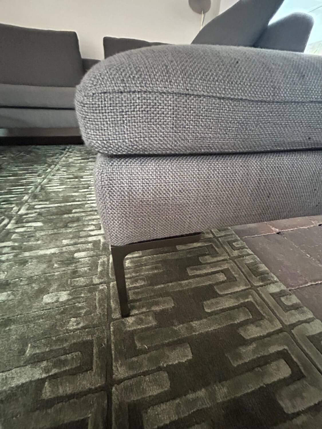 B&B Italia - Ecksofa Charles Stoff Sopra Cat Super Grau mit 4 Kissen - 4