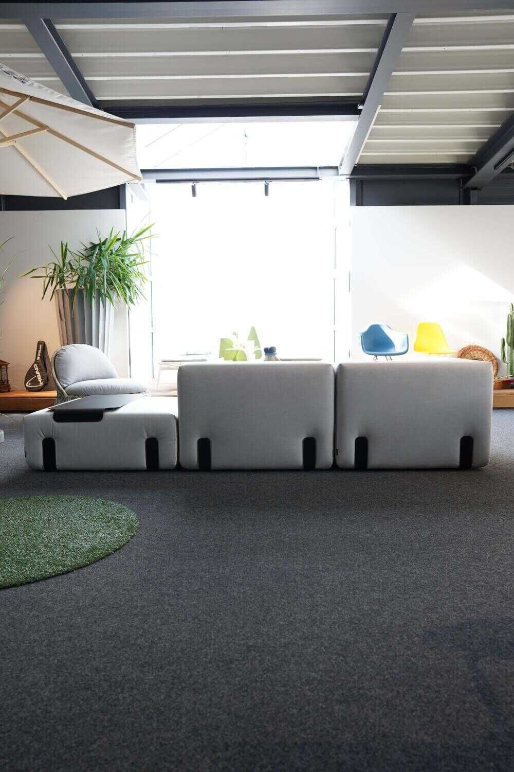 Conmoto - Sofa Outdoor Miami Stoff Hellgrau - 3
