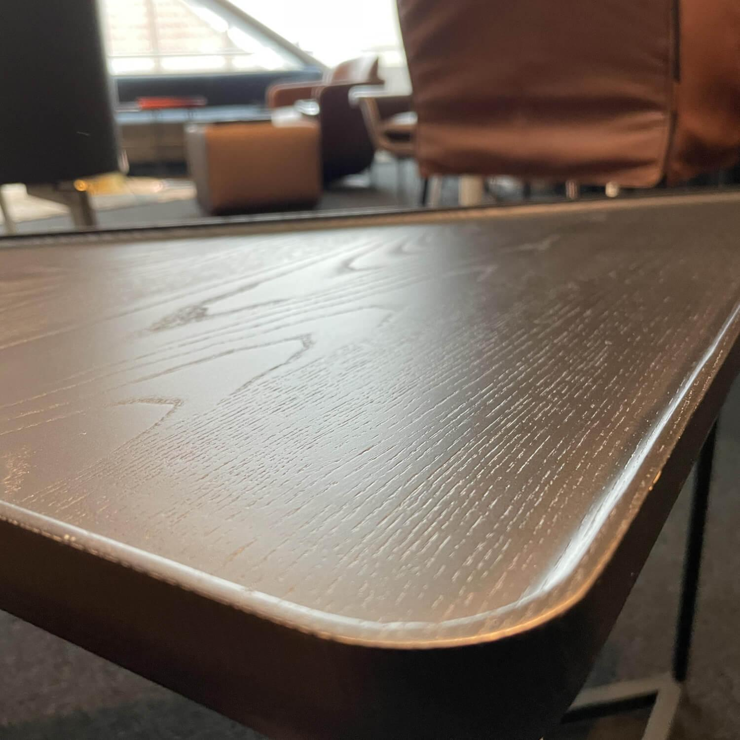 Tisch Torei Platte Holz Gestell Schwarz