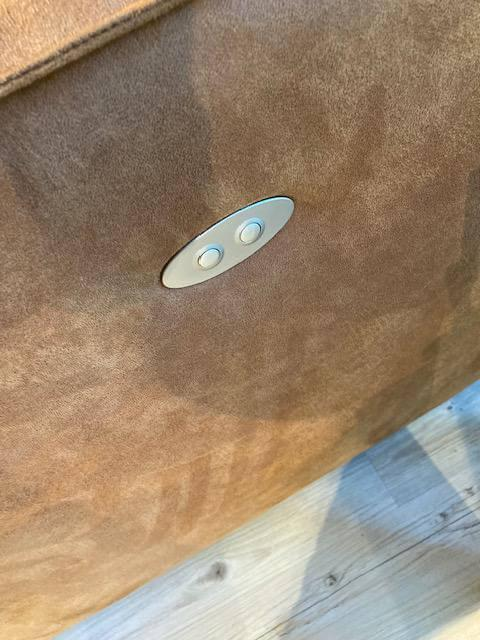 Natura - Ecksofa Denver Stoff Mikrofaser Bull 09 Camel Braun mit Sitzvorzug - 2
