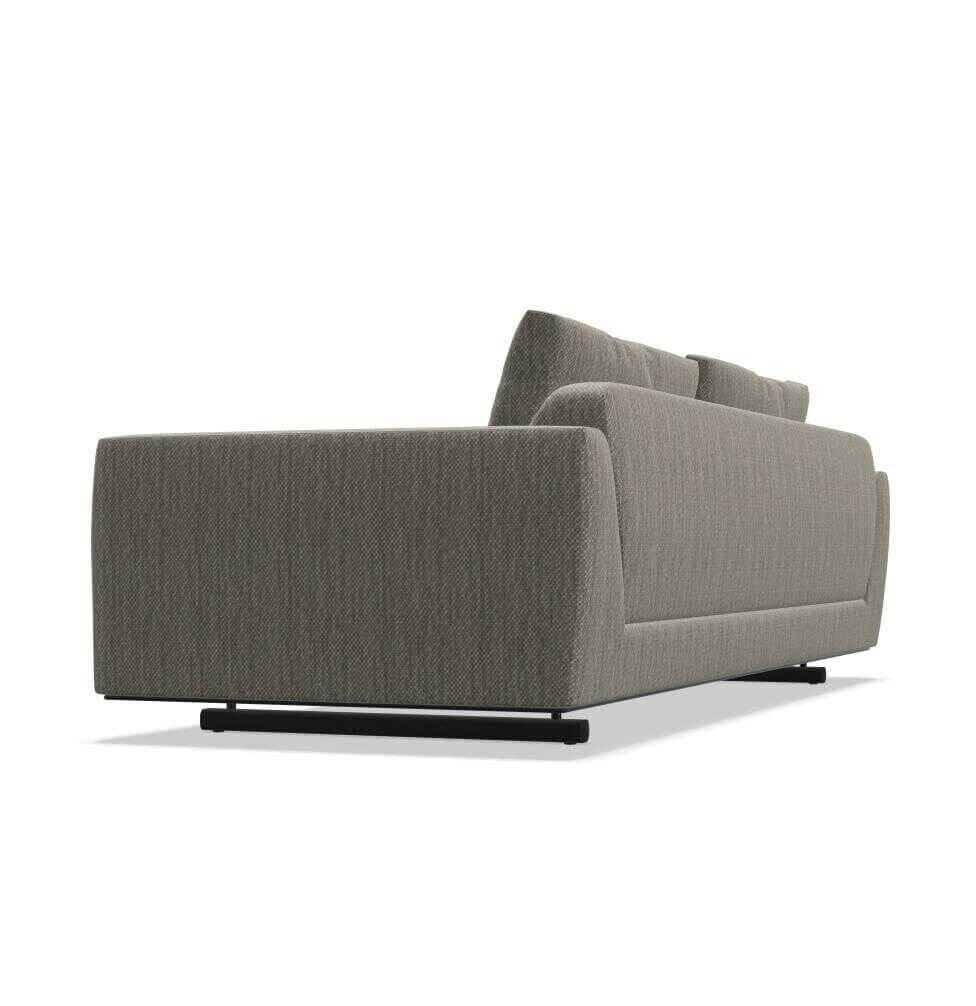 Sofa 2-Sitzer Tama Living Stoff Bogar Platinum Füße Eiche