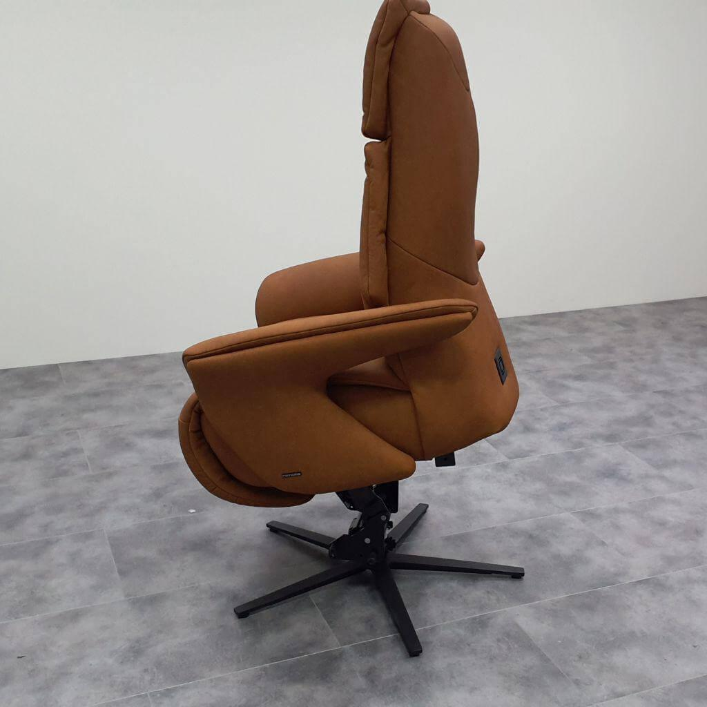 himolla - Relaxsessel Easyswing "S" 7469 75 V44 2-Motorisch m. Aufstehhilfe Leder 27 Leonessa Almond Braun Gestell Sternfuß Anthrazit Pulverbeschichtet - 5