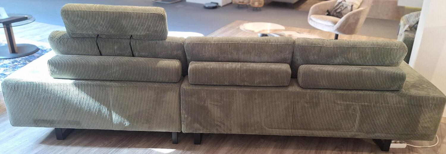 Activineo - Ecksofa Belladonna Stoff 3 Turtle Grün Gestell Schwarz - 7