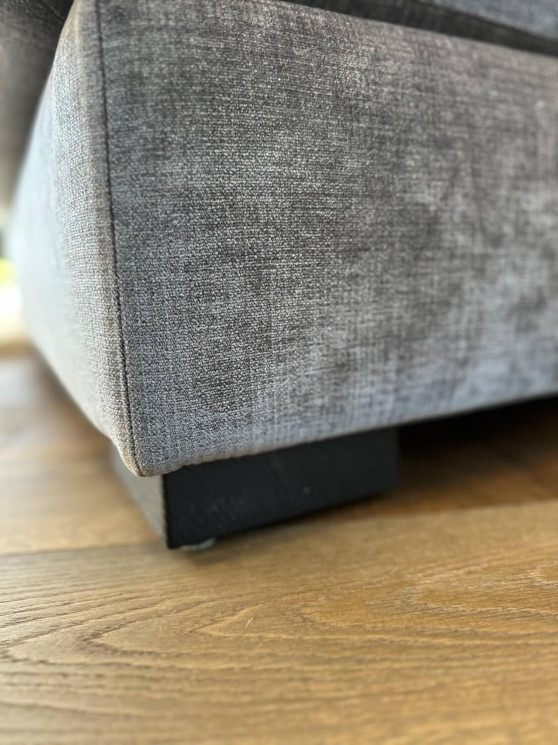 Bielefelder Werkstätten - Sofa Inspiration Stoff IP Fame IP1777 484 Grau Holzfuß Esche Schwarz Gebeizt - 9