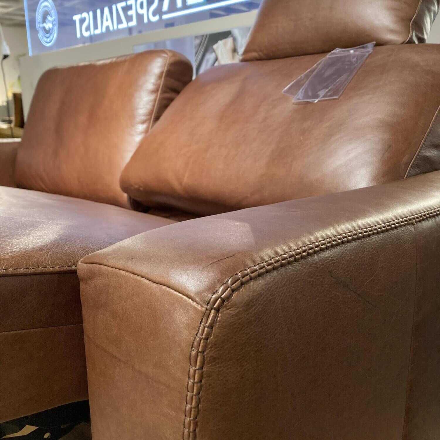 Garnitur 24700 Miroo Leder Chocolate Braun 2 Sofas mit Relaxfunktion