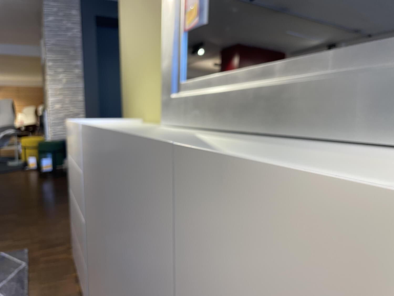 Interlübke - Sideboard Jorel Lack M14 Platin Grau Abdeckplatte Glas Matt Platin Grau - 4