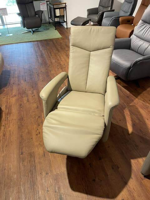 Activineo - Relaxsessel Baccara L30 WM Safari Beige Creme Gestell Metall Grau mit Verstellung - 7