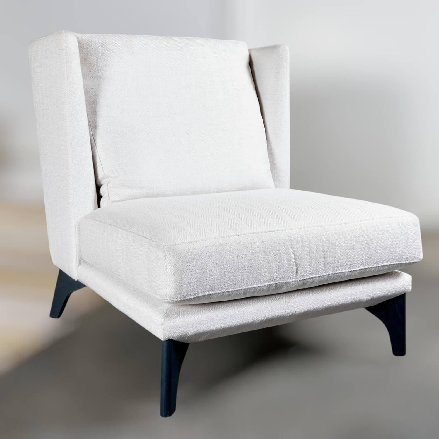 Bielefelder Werkstätten - Lounge Sessel Polo Stoff Jolie BW1743 171 Grau Gestell Metall Schwarz - 3
