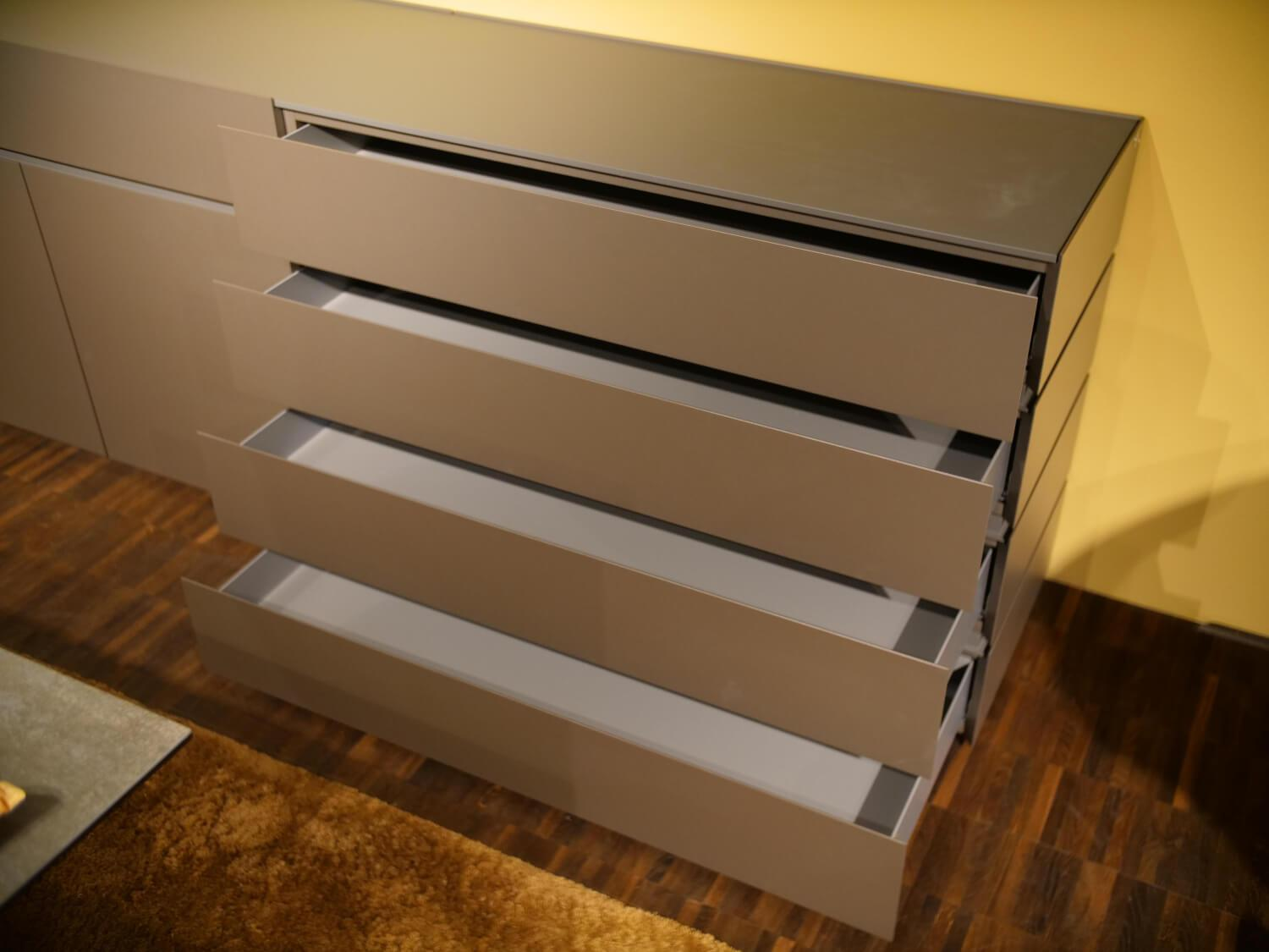 Interlübke - Sideboard Cube Bold lacquer M10 Bronze Metallic And lacquer M16 Elephant - 5