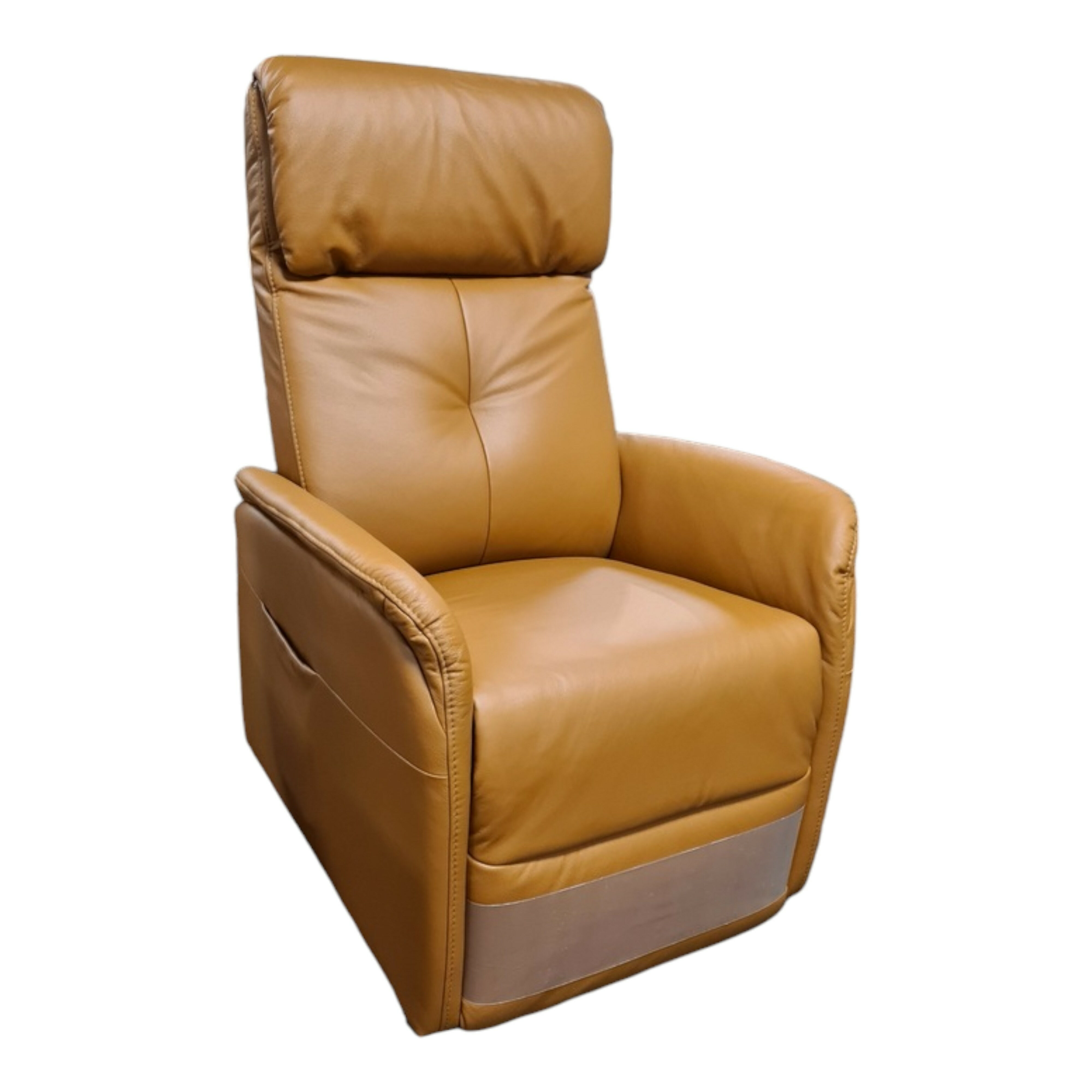 Massage-Sessel 26Y Lübeck 9261 Leder 22 Longlife Soft Whisky Braun 2-Motorig Verstellbar