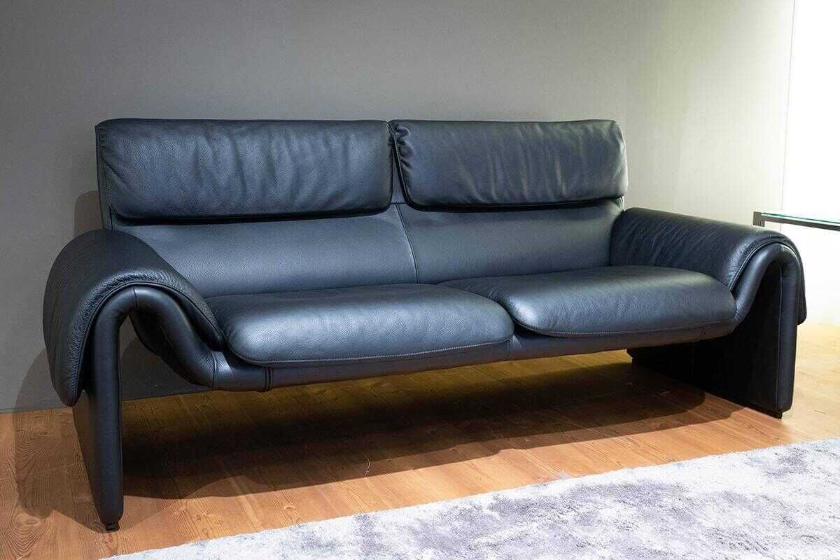 De Sede - Sofa DS-2011/02 Zweisitzer Leder Living Schwarz - 1