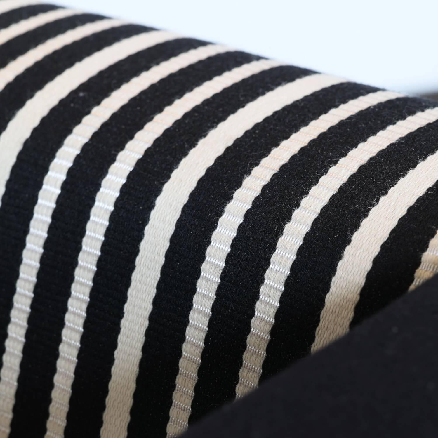 Tecta - Gropius Sessel Gestell Esche Massiv Schwarz Bezug Bauhaus-Stoff Schwarz/Weiß Und Schwarz - 6