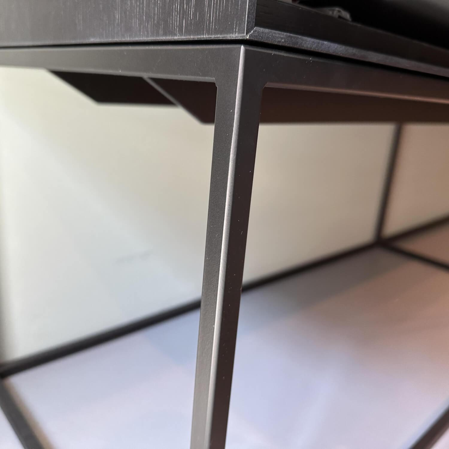 Rolf Benz - Sideboard Nex Glamour Furnier Eiche Schwarz Glasfront Schwarz Lackiert Rahmen 43 Coal Schwarz - 7