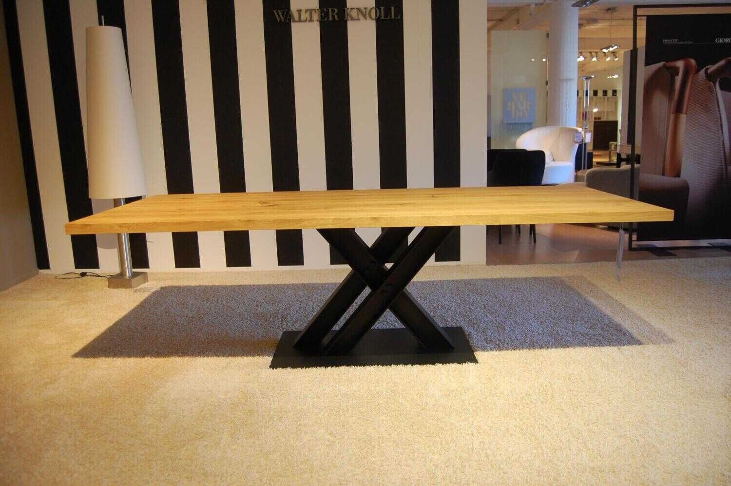 Draenert - Esstisch Victor Wildeiche Natur Geölt Gestell Schwarz - 3