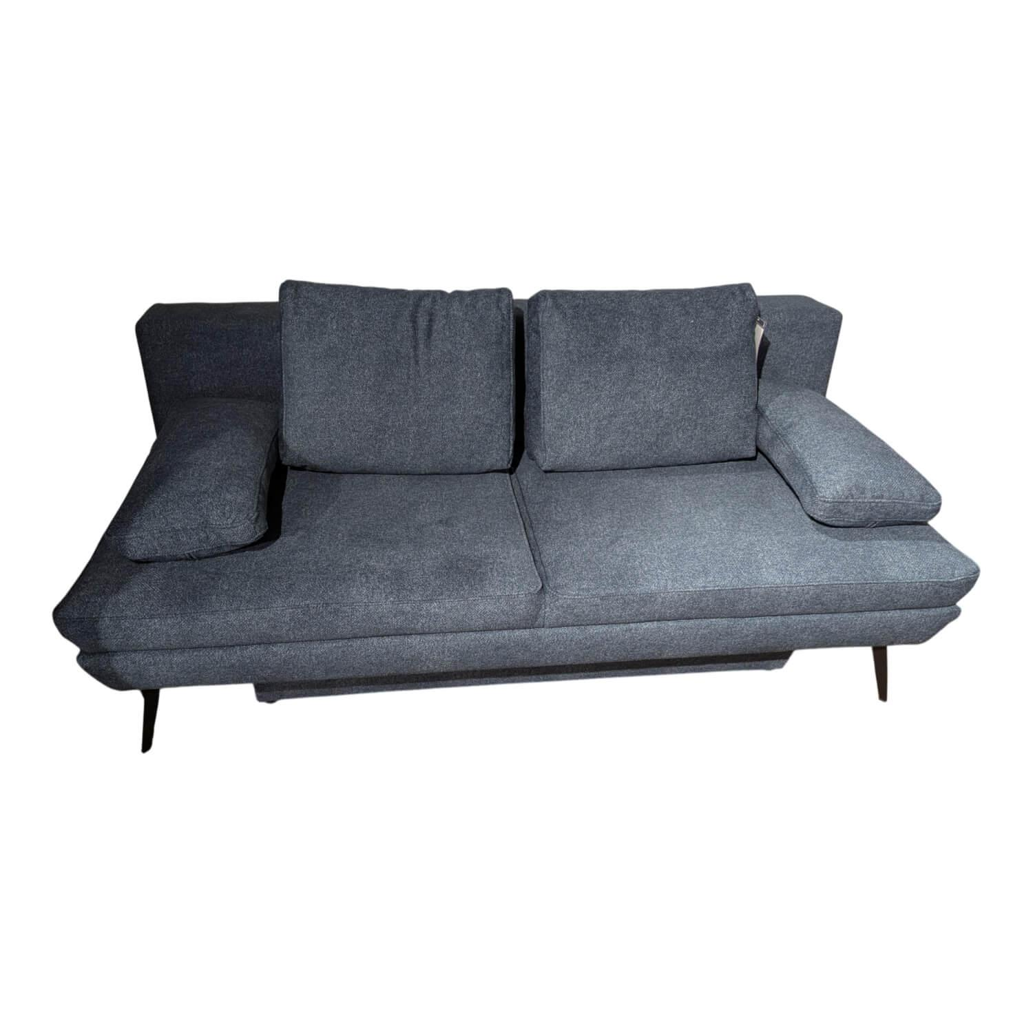 Restyl - Schlafsofa Kendall Stoff 2-7063 Blau Füße Schwarz - 1