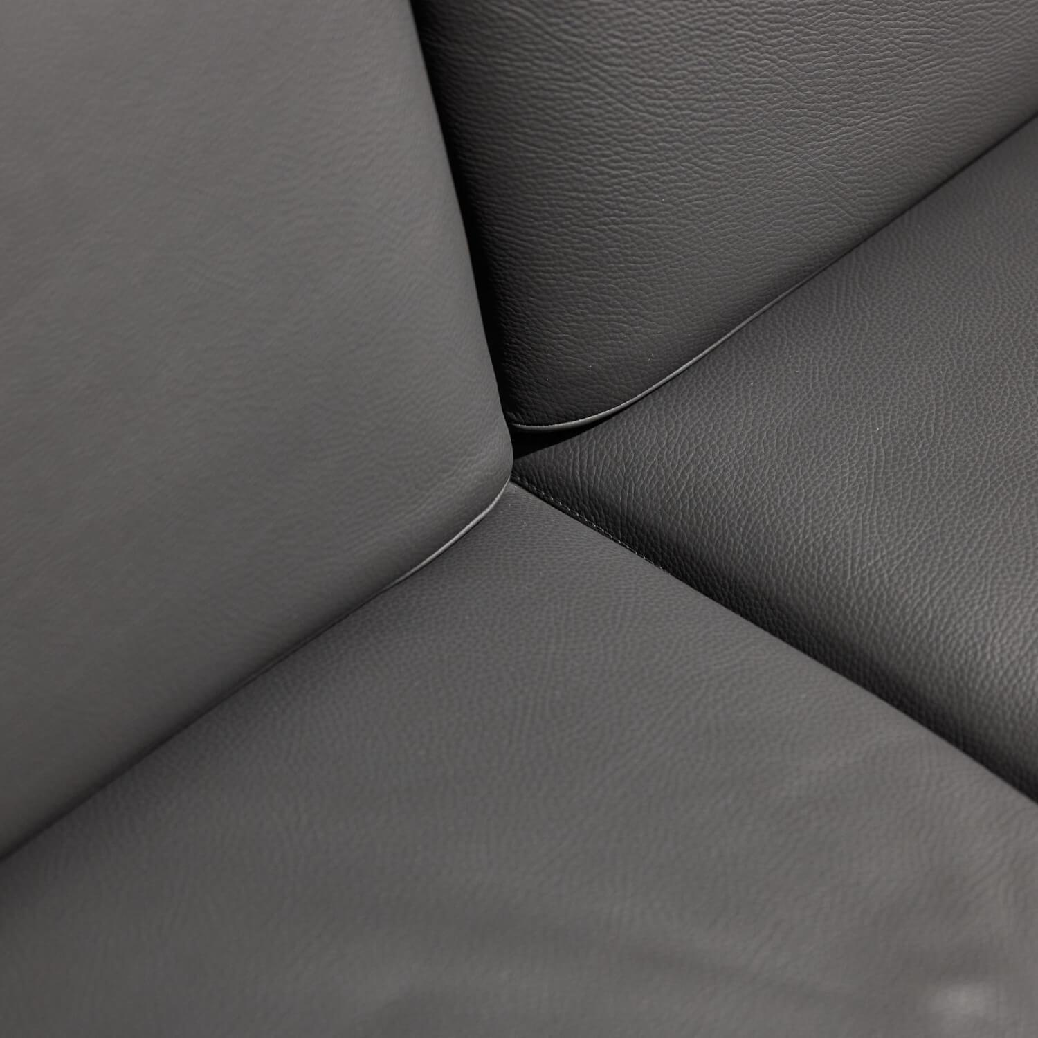 Sofa Avantgarde Leder 170.059 Farbe Anthrazit Motorisch Verstellbar Gestell Kufe Verchromt