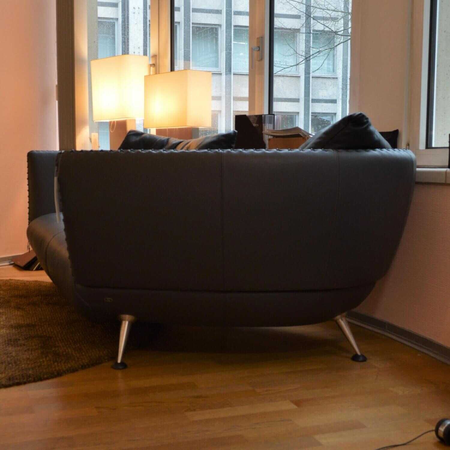 De Sede - Landschaft Sofa DS 102 30 Rechts Leder Living Umbra Grau - 9